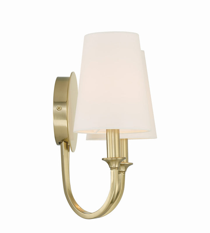 Payton 2 Light Vibrant Gold Sconce Crystorama