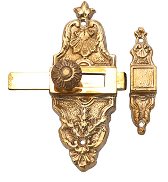 4 5/8 Inch Tall French Door or Cabinet Slide Bolt Latch (Several Finishes Available) COPPER MOUNTAIN HARDWARE