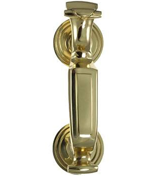 Traditional 8 Inch Brass Doctor's Door Knocker (Several Finishes Available) COPPER MOUNTAIN HARDWARE