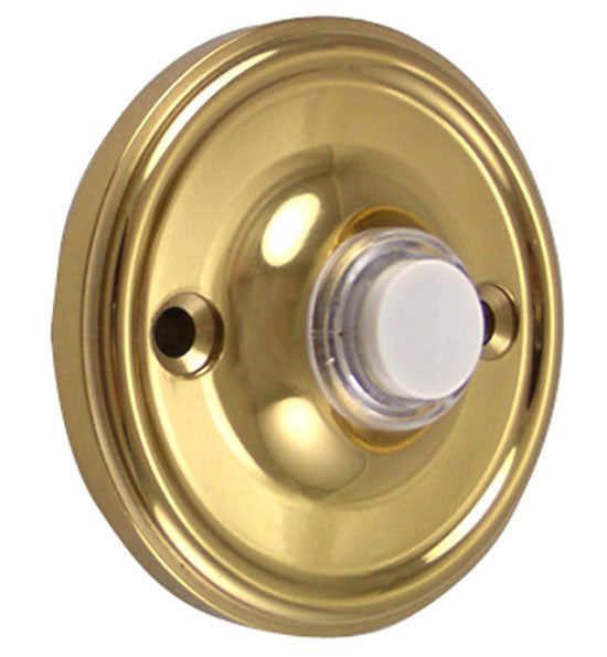 Solid Brass Traditional Style Doorbell (Several Finishes Available) COPPER MOUNTAIN HARDWARE
