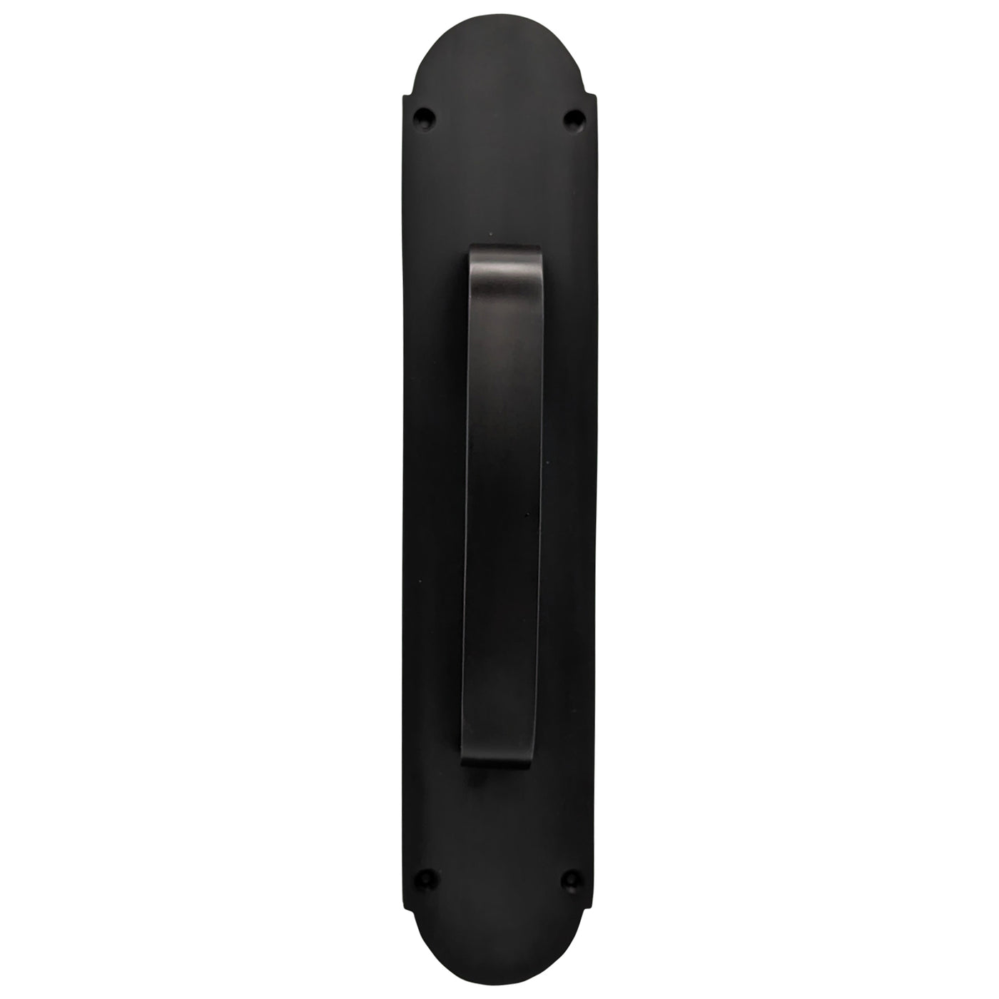 12 Inch Traditional Door Pull & Plate (Oil Rubbed Bronze Finish)