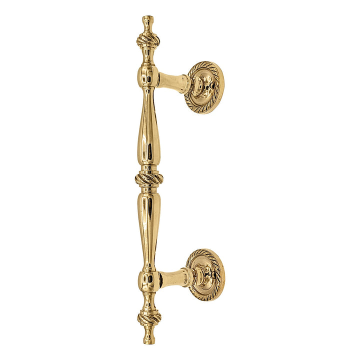 9 1/2 Inch Overall (6 Inch C-C) Solid Brass Georgian Style Handle (Several Finishes Available) COPPER MOUNTAIN HARDWARE