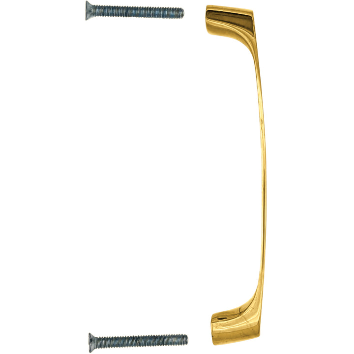 4 Inch Overall (3 3/4 Inch c-c) Solid Brass Traditional Pull