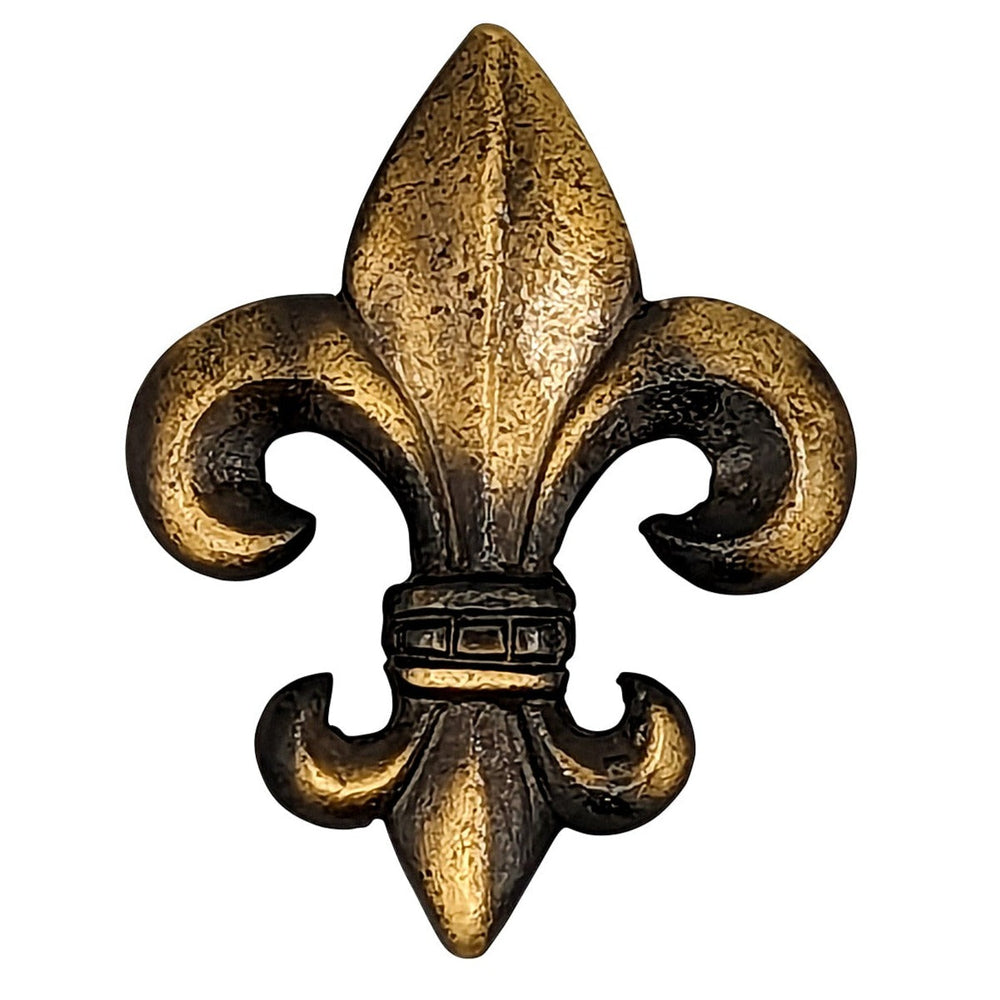 COPPER MOUNTAIN HARDWARE Large Oversized Antique Fleur de Lis Cabinet & Furniture Knob