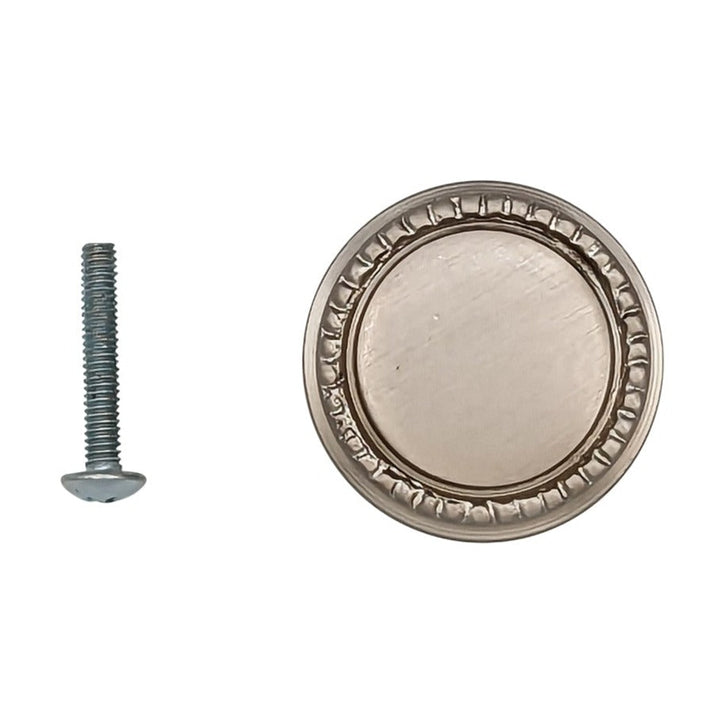 1 1/4 Inch Solid Brass Beaded Round Cabinet & Furniture Knob COPPER MOUNTAIN HARDWARE