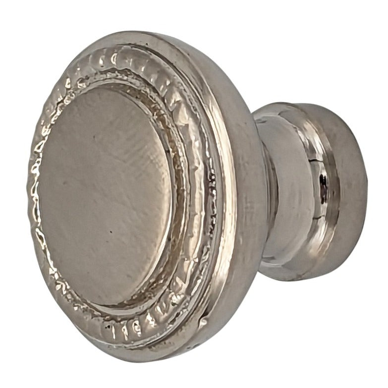 1 1/4 Inch Solid Brass Beaded Round Cabinet & Furniture Knob COPPER MOUNTAIN HARDWARE