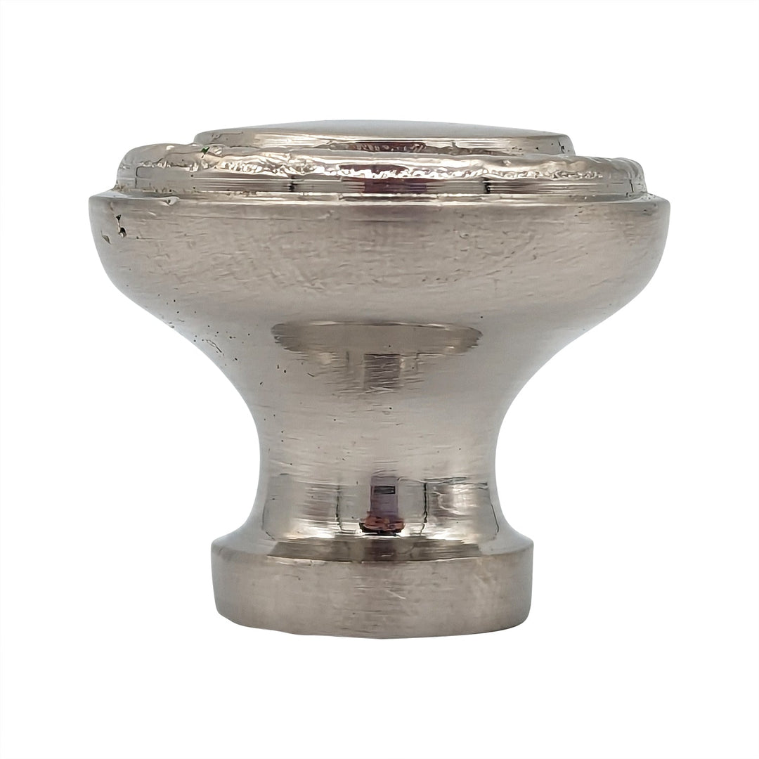 1 1/4 Inch Solid Brass Beaded Round Cabinet & Furniture Knob COPPER MOUNTAIN HARDWARE