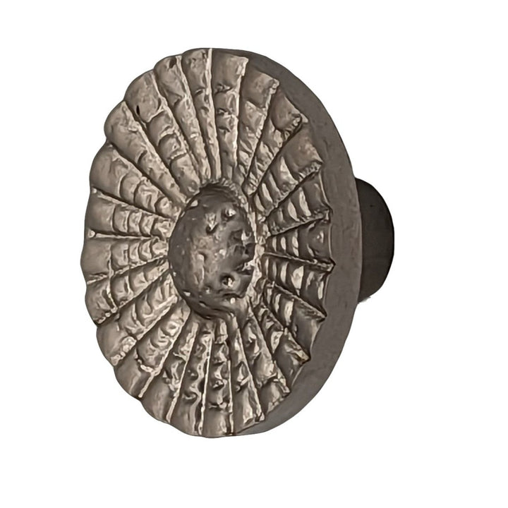 1 Inch Solid Brass Art Deco Style Round Cabinet and Furniture Knob COPPER MOUNTAIN HARDWARE