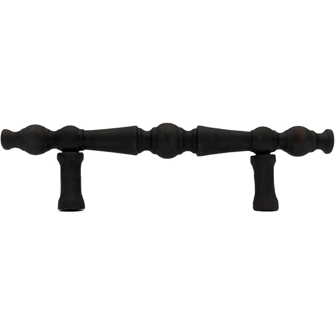 5 Inch Overall (3 Inch c-c) Solid Brass Victorian Pull COPPER MOUNTAIN HARDWARE