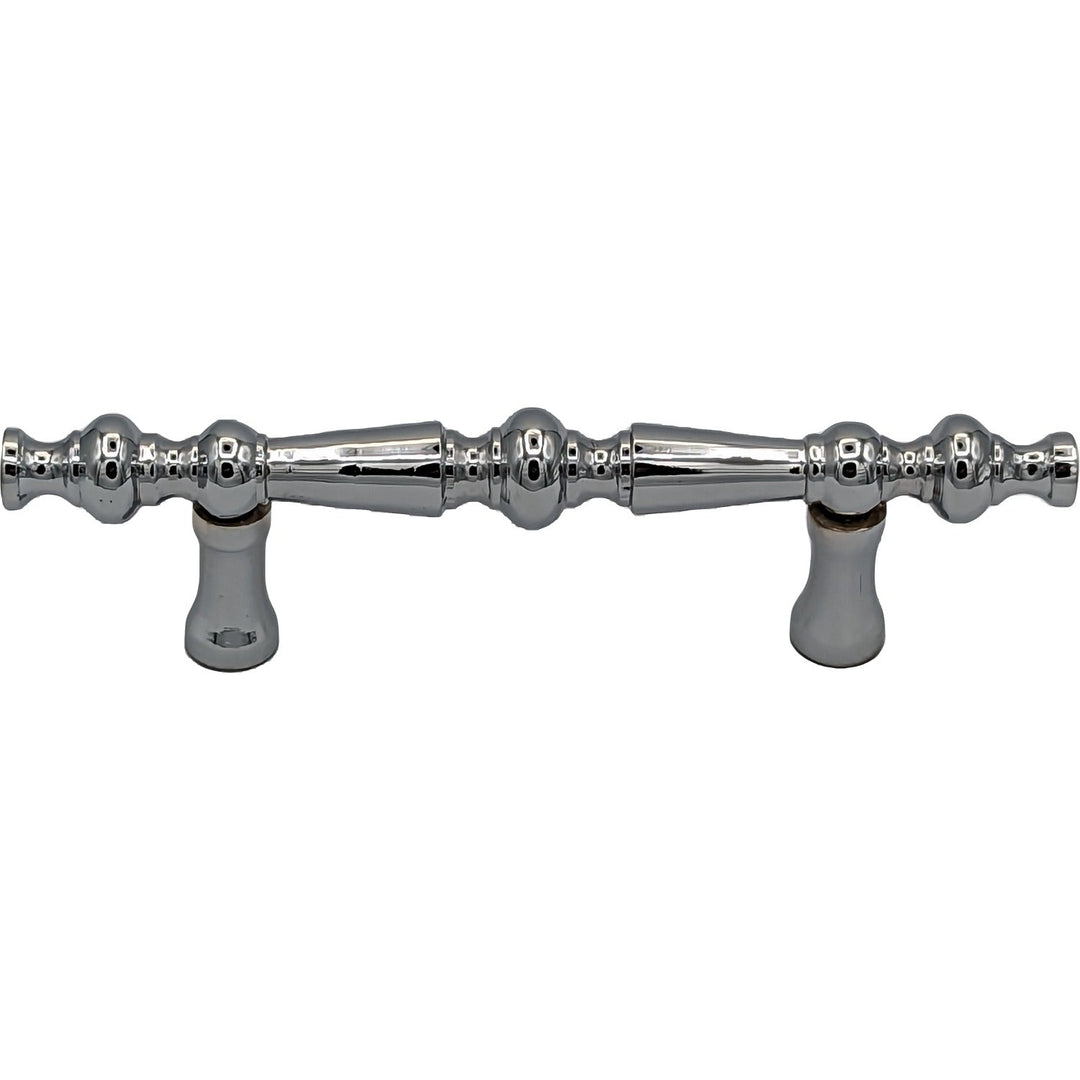 5 Inch Overall (3 Inch c-c) Solid Brass Victorian Pull COPPER MOUNTAIN HARDWARE