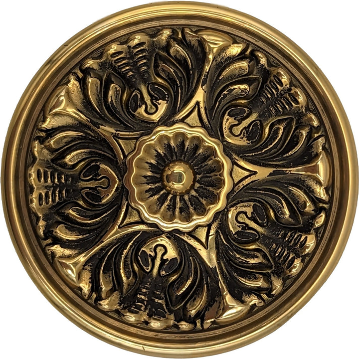 COPPER MOUNTAIN HARDWARE Solid Brass Victorian Floral Cabinet & Furniture Knob