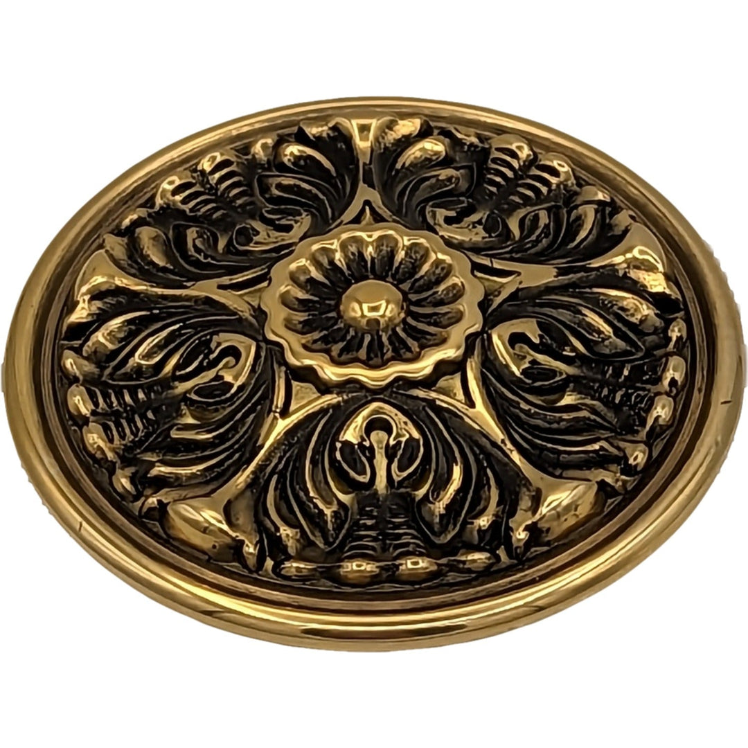 COPPER MOUNTAIN HARDWARE Solid Brass Victorian Floral Cabinet & Furniture Knob