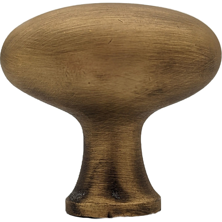 1 1/2 Inch Brass Egg Cabinet Knob (Several Finishes Available) COPPER MOUNTAIN HARDWARE
