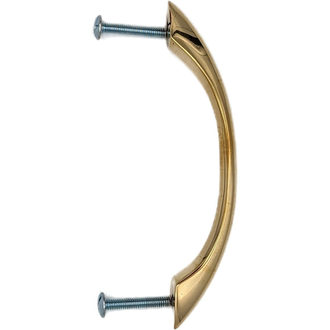 5 Inch Overall (4 Inch c-c) Traditional Solid Brass Pull COPPER MOUNTAIN HARDWARE