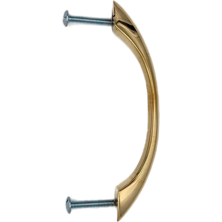 5 Inch Overall (4 Inch c-c) Traditional Solid Brass Pull COPPER MOUNTAIN HARDWARE