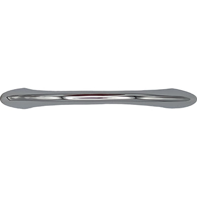 5 Inch Overall (4 Inch c-c) Traditional Solid Brass Pull (Polished Chrome Finish)