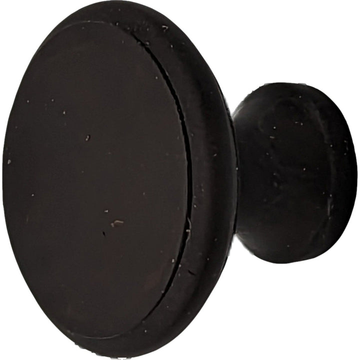 1 1/4 Inch Traditional Brass Flat Top Round Cabinet & Furniture Knob COPPER MOUNTAIN HARDWARE