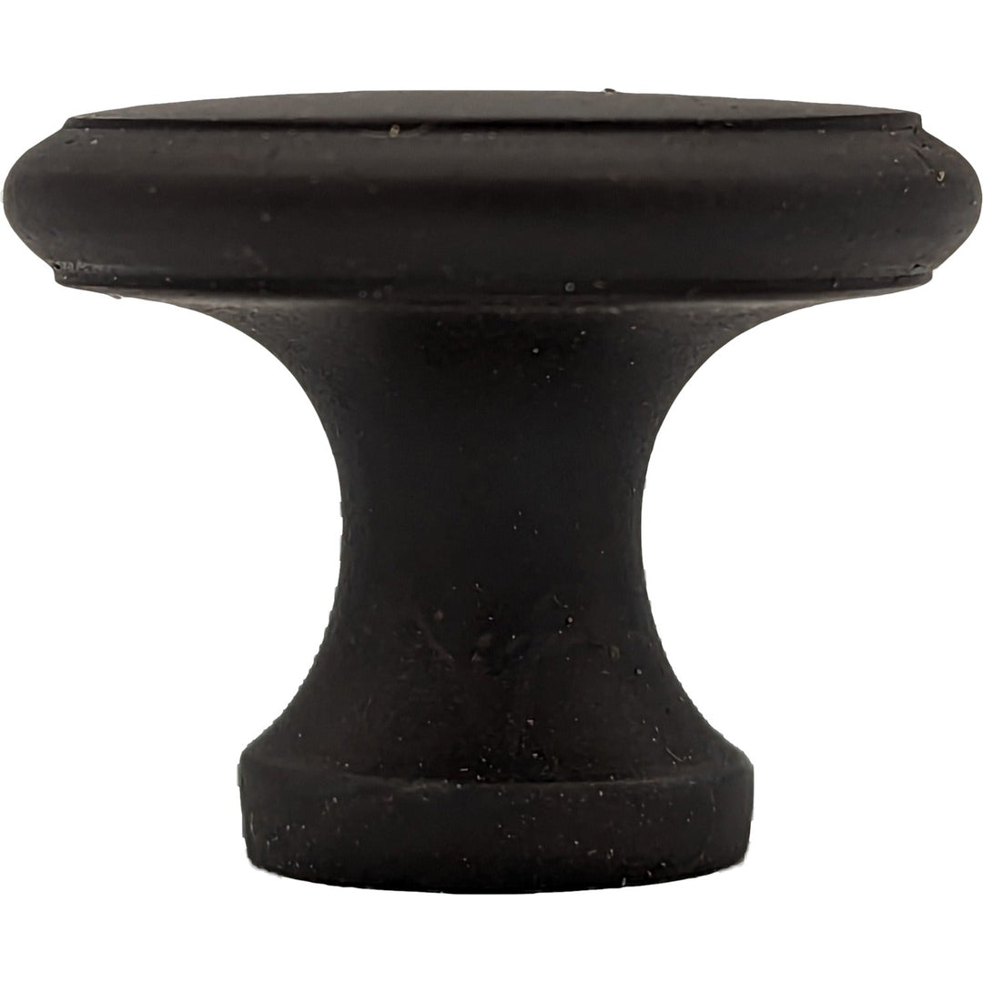 1 1/4 Inch Traditional Brass Flat Top Round Cabinet & Furniture Knob COPPER MOUNTAIN HARDWARE