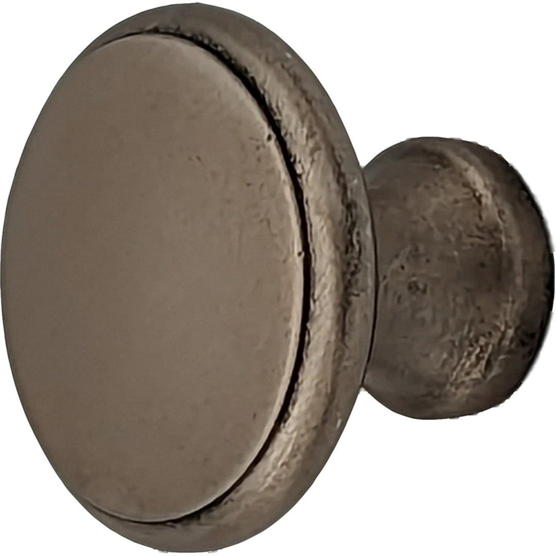 1 1/4 Inch Traditional Brass Flat Top Round Cabinet & Furniture Knob COPPER MOUNTAIN HARDWARE