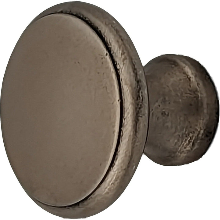 1 1/4 Inch Traditional Brass Flat Top Round Cabinet & Furniture Knob COPPER MOUNTAIN HARDWARE