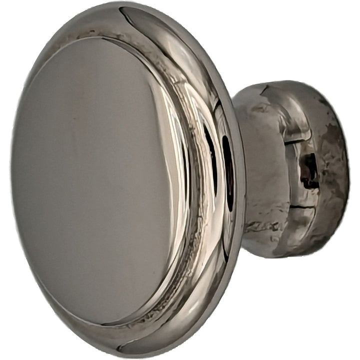 1 1/4 Inch Traditional Brass Flat Top Round Cabinet & Furniture Knob COPPER MOUNTAIN HARDWARE