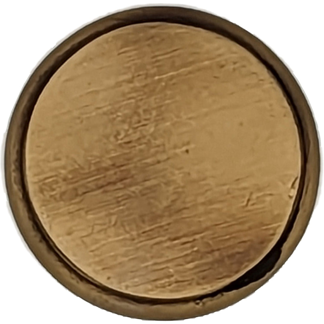 1 1/4 Inch Traditional Brass Flat Top Round Cabinet & Furniture Knob COPPER MOUNTAIN HARDWARE