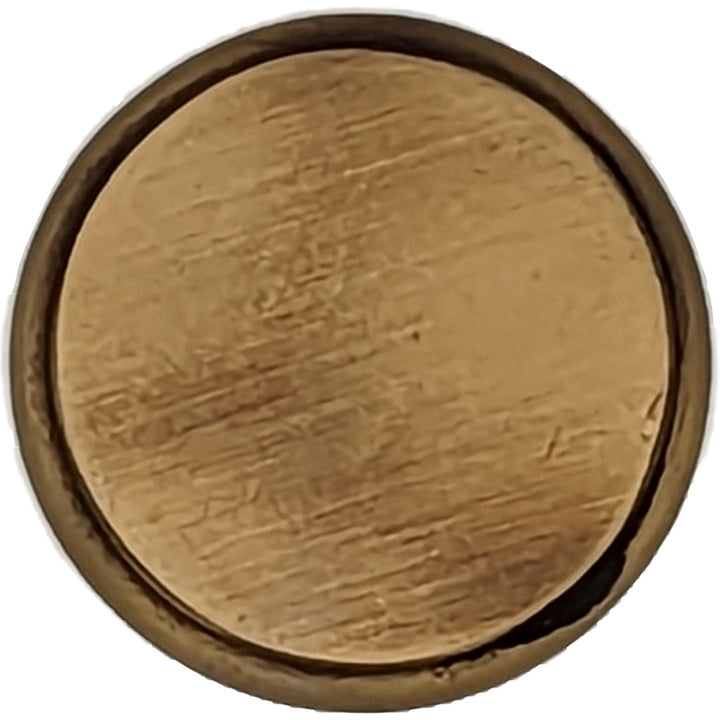 1 1/4 Inch Traditional Brass Flat Top Round Cabinet & Furniture Knob COPPER MOUNTAIN HARDWARE