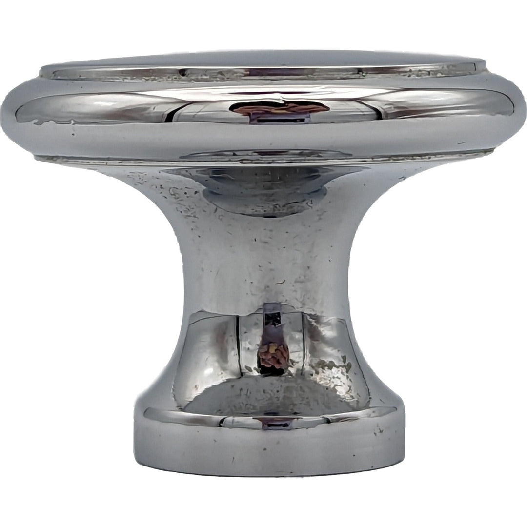 1 1/4 Inch Traditional Brass Flat Top Round Cabinet & Furniture Knob COPPER MOUNTAIN HARDWARE
