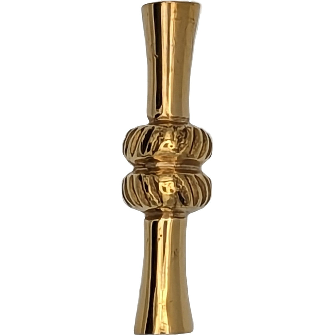 2 Inch Solid Brass T Shape Japanese Bamboo Style Cabinet and Furniture Knob (Several Finishes Available) COPPER MOUNTAIN HARDWARE