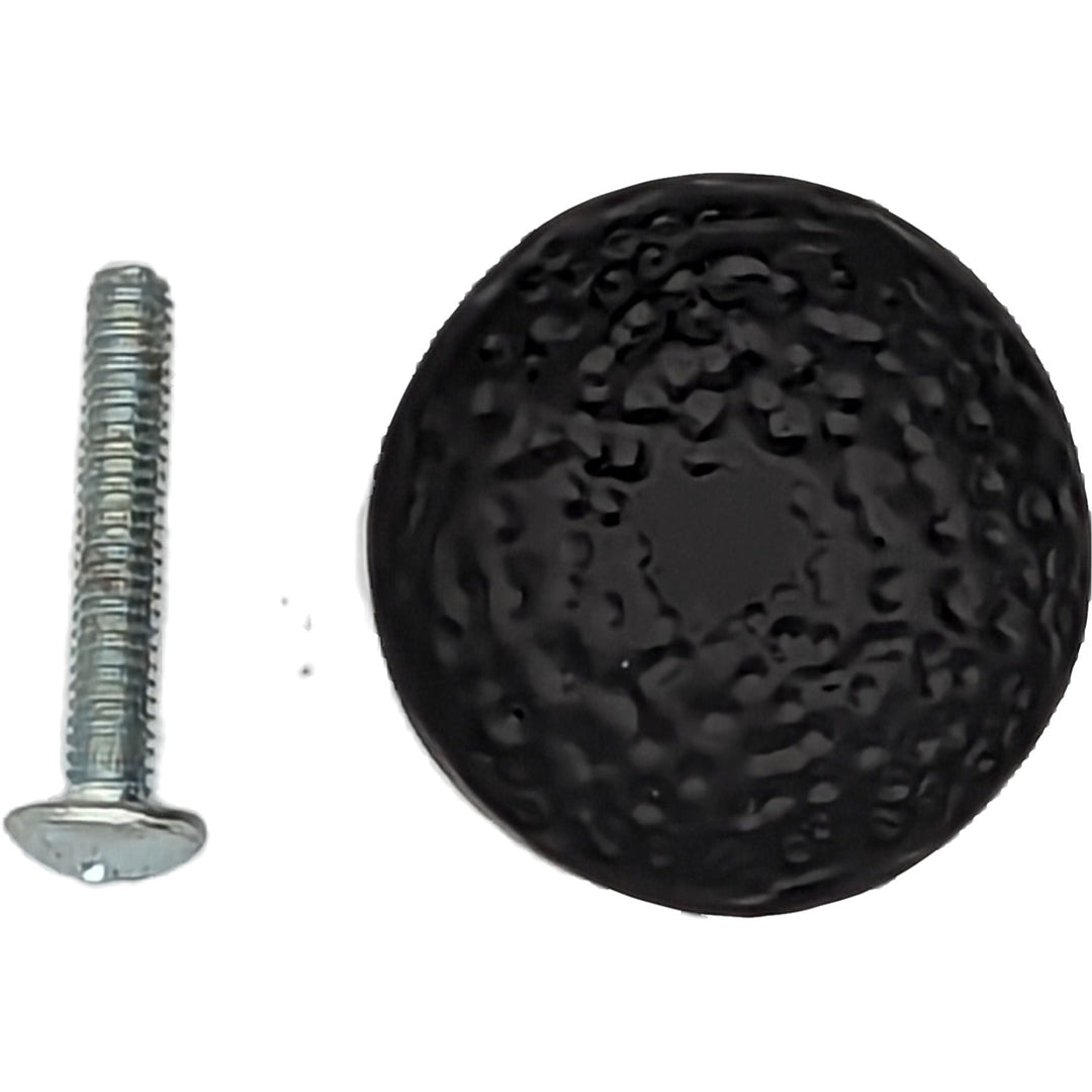 1 1/8 Inch Iron Round Hammered Cabinet & Furniture Knob COPPER MOUNTAIN HARDWARE