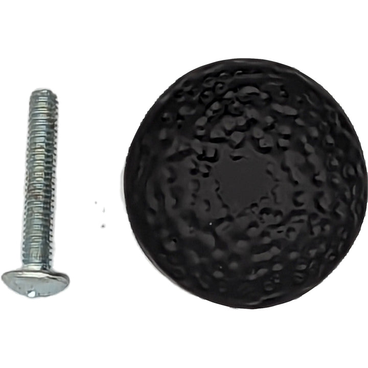 1 1/8 Inch Iron Round Hammered Cabinet & Furniture Knob COPPER MOUNTAIN HARDWARE