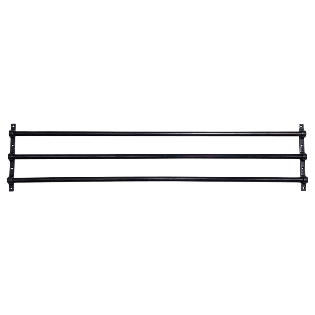 COPPER MOUNTAIN HARDWARE 36 Inch Solid Brass Triple Push Bar (Oil Rubbed Bronze Finish)