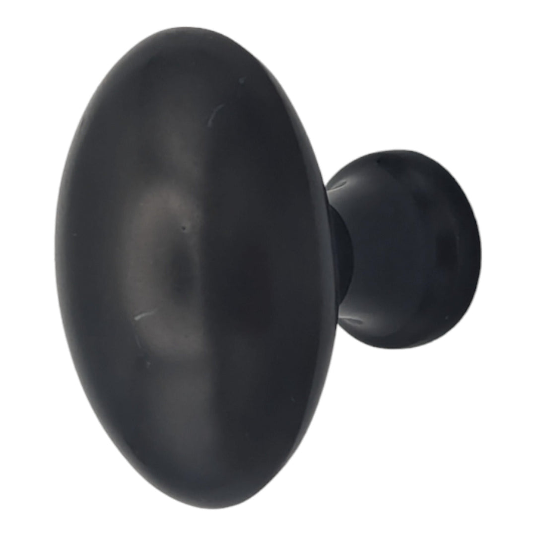 1 1/2 Inch Brass Egg Cabinet Knob (Several Finishes Available) COPPER MOUNTAIN HARDWARE