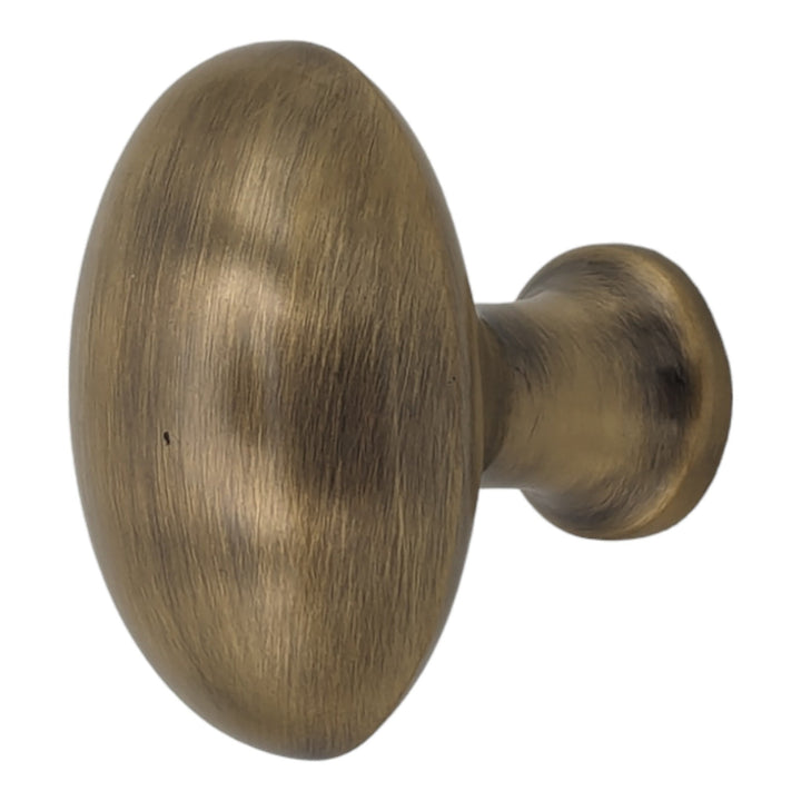 1 1/2 Inch Brass Egg Cabinet Knob (Several Finishes Available) COPPER MOUNTAIN HARDWARE