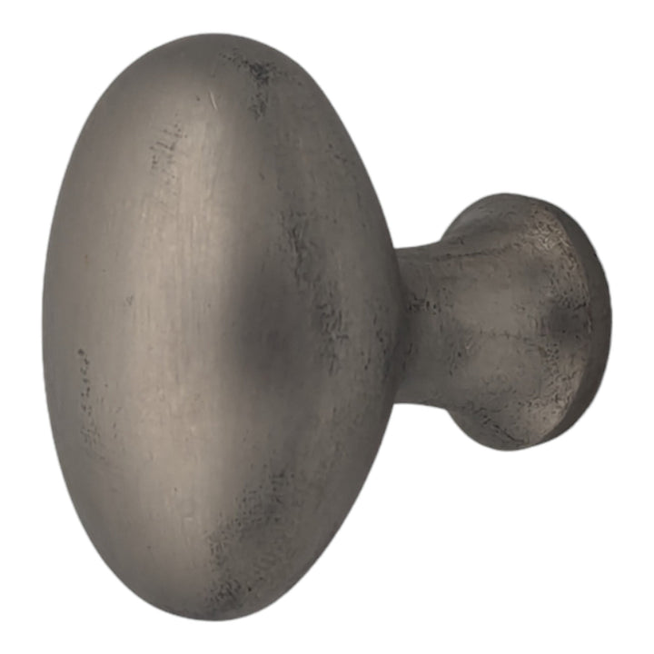 1 1/2 Inch Brass Egg Cabinet Knob (Several Finishes Available) COPPER MOUNTAIN HARDWARE