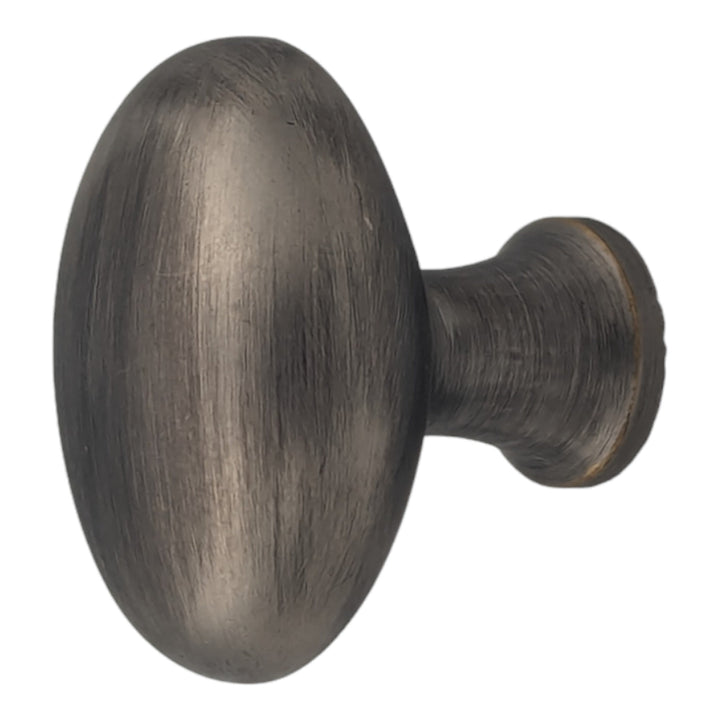 1 1/2 Inch Brass Egg Cabinet Knob (Several Finishes Available) COPPER MOUNTAIN HARDWARE