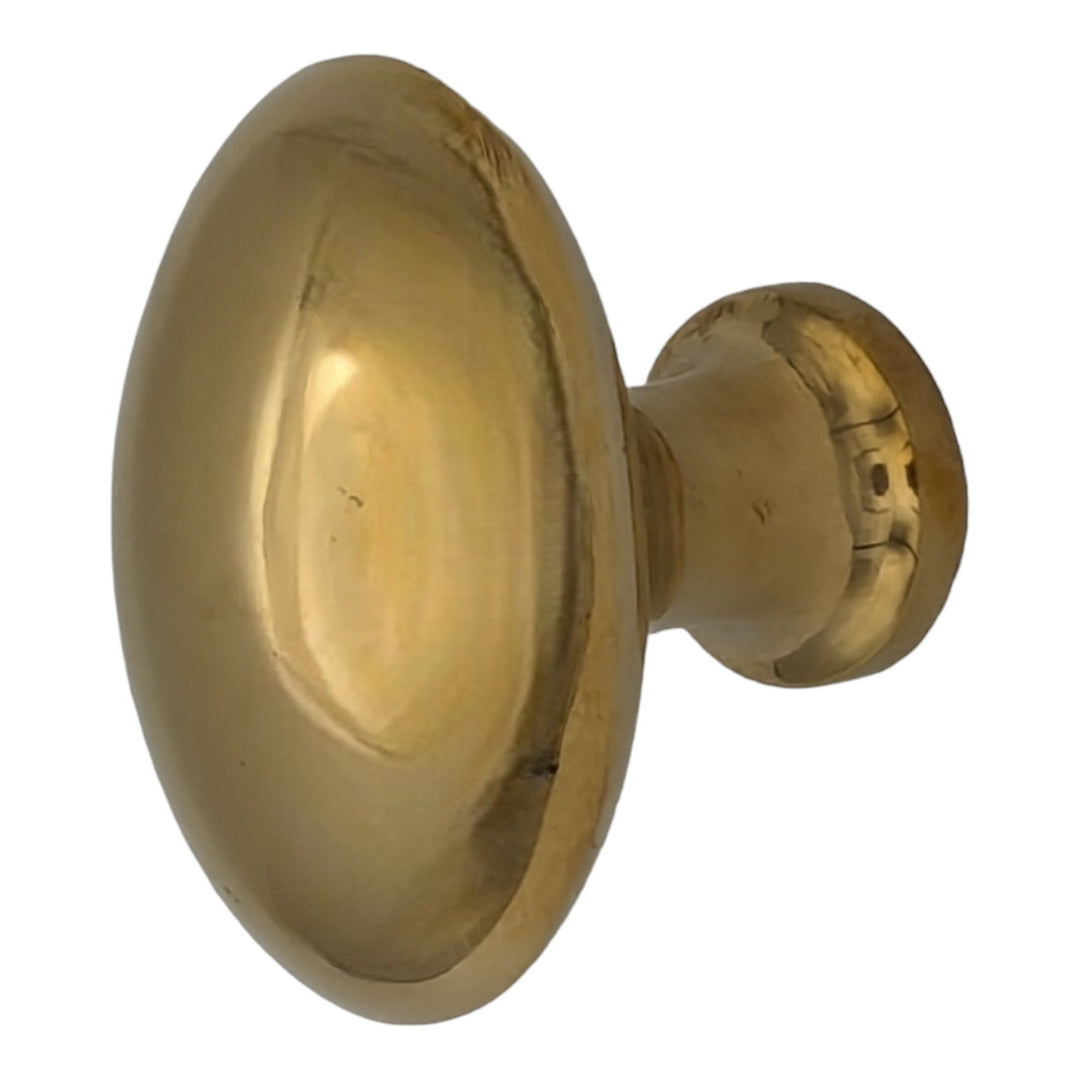 1 1/2 Inch Brass Egg Cabinet Knob (Several Finishes Available) COPPER MOUNTAIN HARDWARE