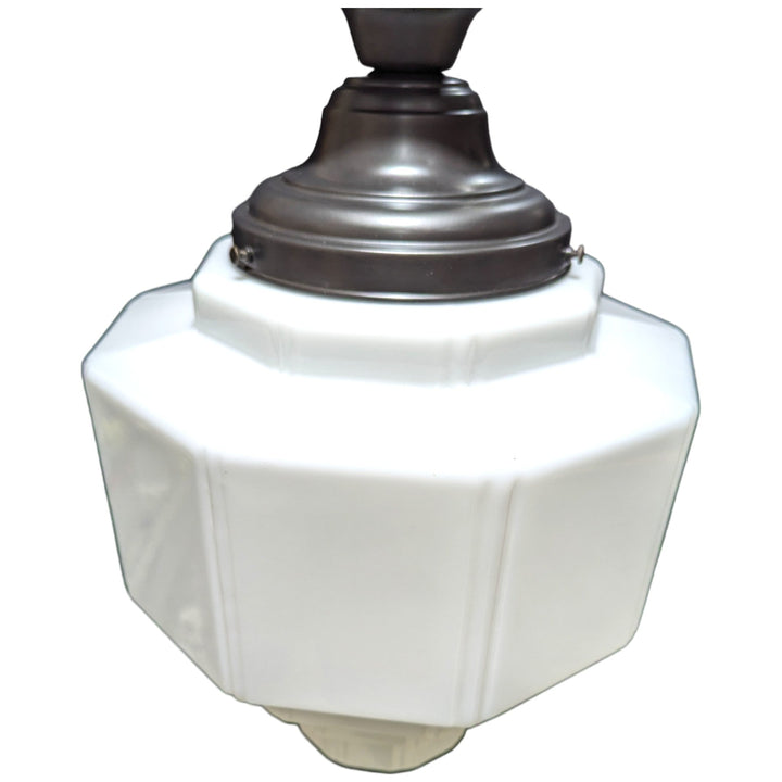 19 1/2 Inch Manhattan Skyscraper Grandeur Style Semi-Flush Mount Light (Oil Rubbed Bronze Finish) COPPER MOUNTAIN HARDWARE