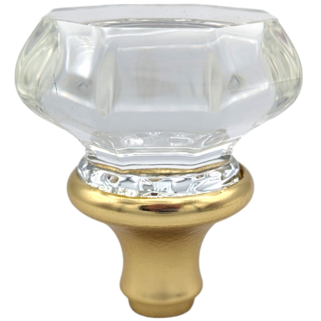 Octagon Crystal Spare Door Knob Set (Several Finishes Available) COPPER MOUNTAIN HARDWARE