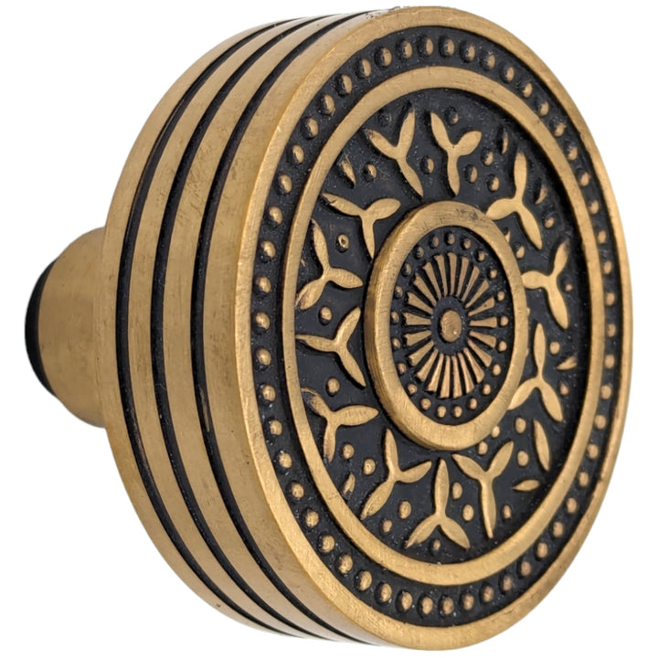 Rice Pattern Solid Brass Spare Door Knob Set (Several Finishes Available) COPPER MOUNTAIN HARDWARE