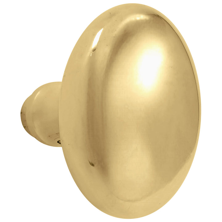 Solid Brass Egg Door Knobs Spare Set with Spindle (Several Finishes Available) COPPER MOUNTAIN HARDWARE