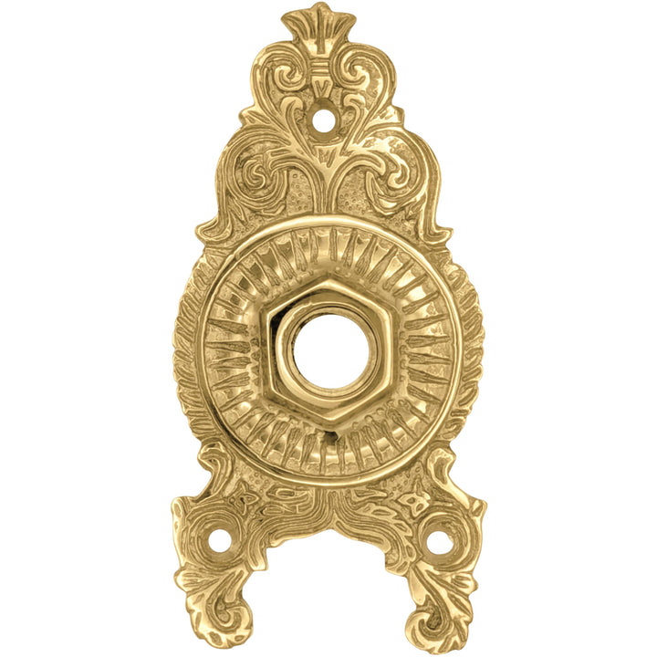 Ornate Victorian Solid Brass Rosette (Several Finishes Available) COPPER MOUNTAIN HARDWARE