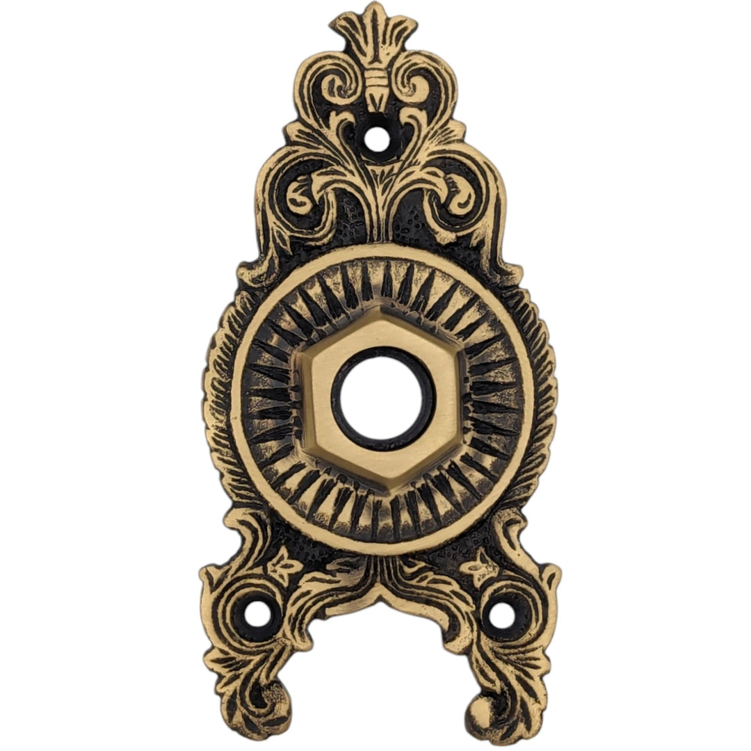 Ornate Victorian Solid Brass Rosette (Several Finishes Available) COPPER MOUNTAIN HARDWARE