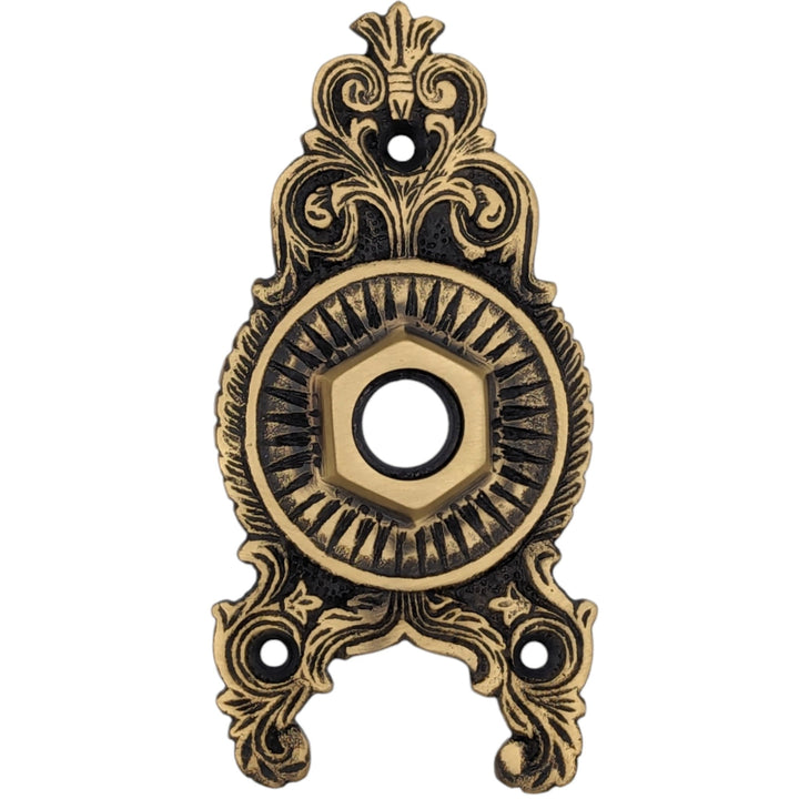 Ornate Victorian Solid Brass Rosette (Several Finishes Available) COPPER MOUNTAIN HARDWARE
