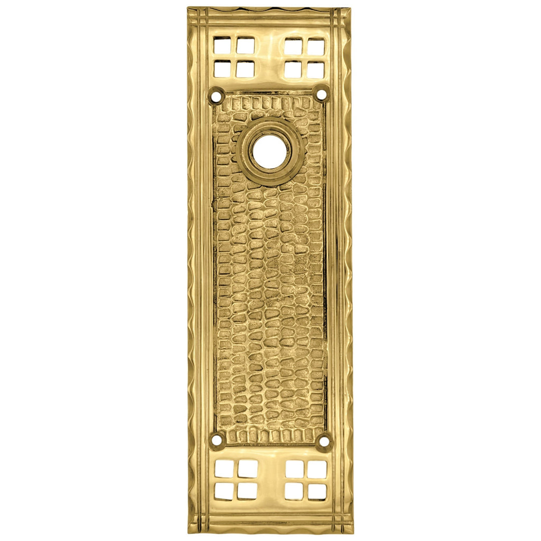 Craftsman Style Solid Brass Backplate (Several Finishes Available) COPPER MOUNTAIN HARDWARE