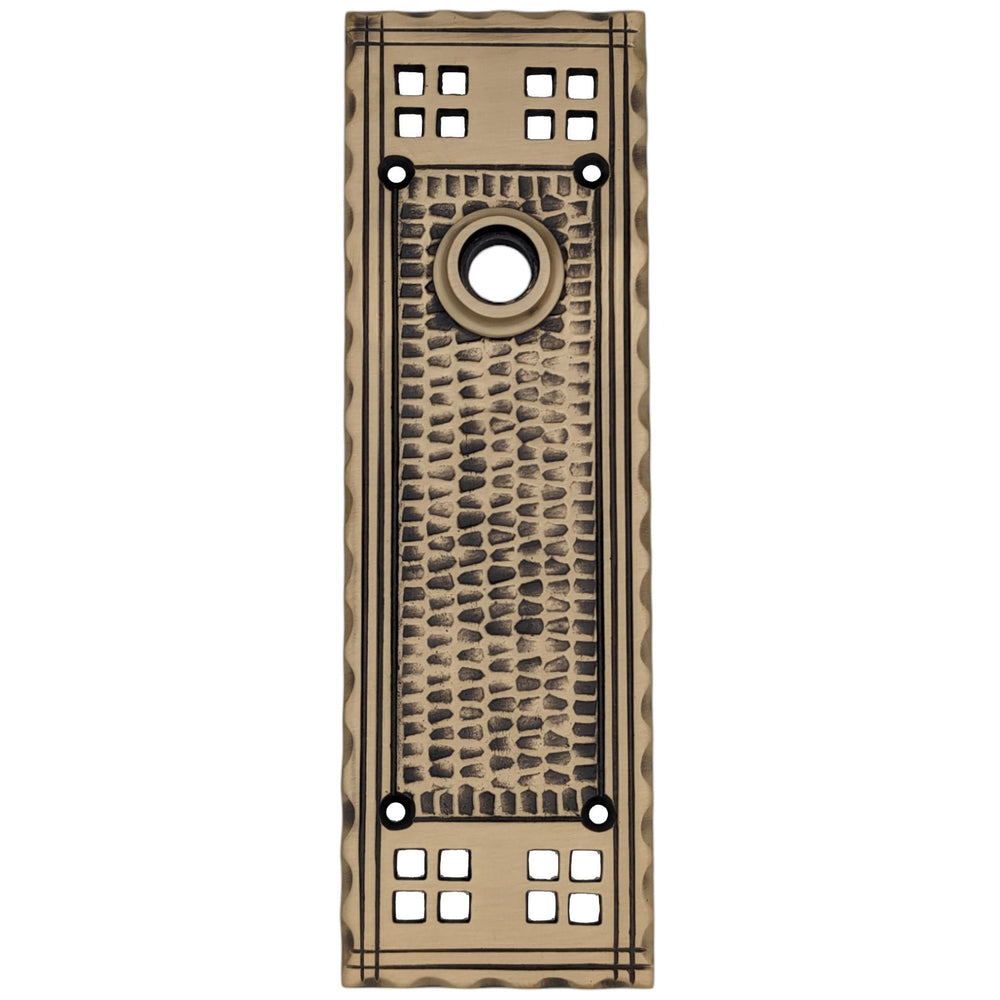 Craftsman Style Solid Brass Backplate (Several Finishes Available) COPPER MOUNTAIN HARDWARE