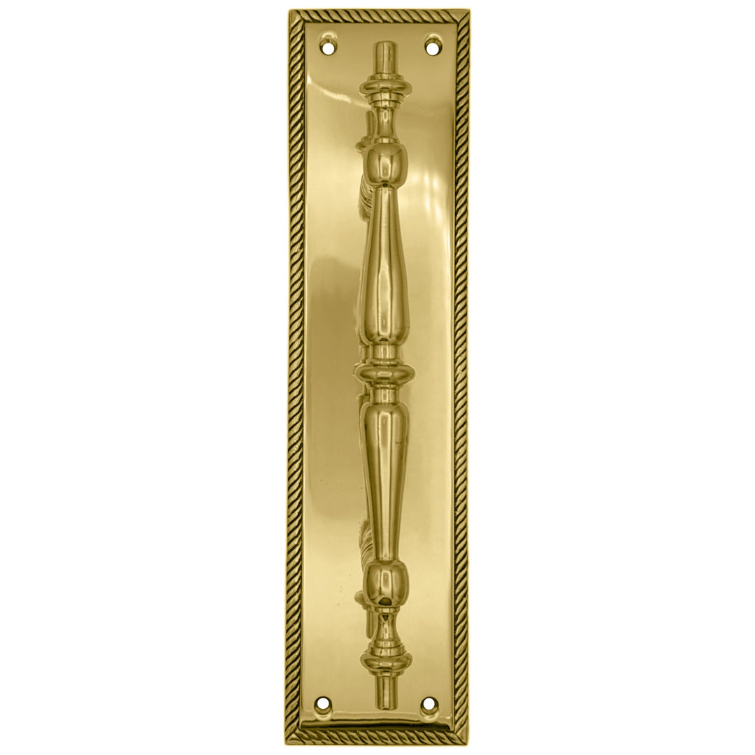 11 1/2 Inch Georgian Roped Style Door Pull (Several Finishes Available) COPPER MOUNTAIN HARDWARE