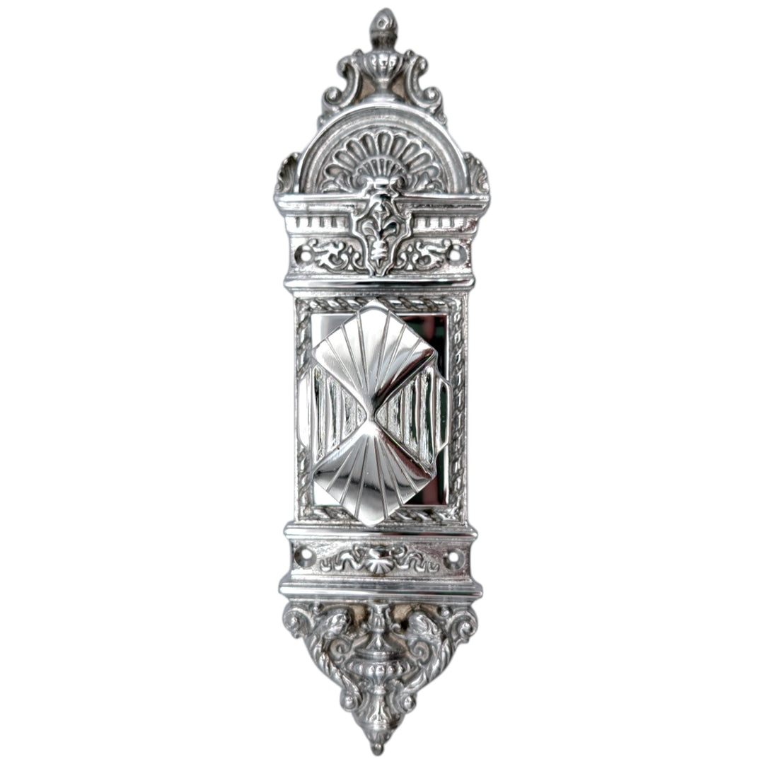 COPPER MOUNTAIN HARDWARE European Door Set With Art Deco Fanfare Knob in Several Finishes