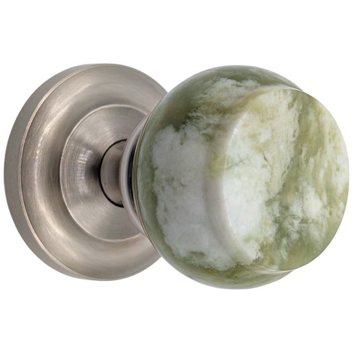  Magnifique™ Classic Door Set with Green Jade Knobs (Several Finishes Available)