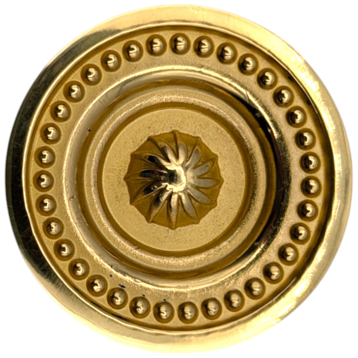 ##Antique Hardware## 1 1/2 inch Beaded Imperial Cabinet Knob (Several Finishes Available)
